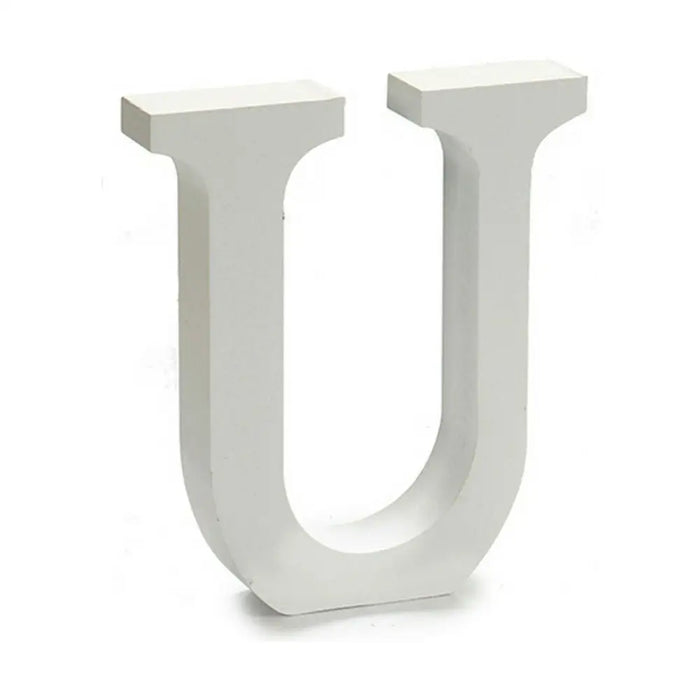 Letter Pincello U White 2 x 16 x 14,5 cm (24 Units) - Декорация и Осветление<<<Дом Градина<<<BigBuy&&&Други артикули за