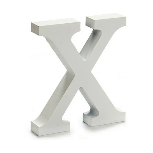 Letter Pincello X White 2 x 16 x 14,5 cm (24 Units) - Декорация и Осветление<<<Дом Градина<<<BigBuy&&&Други артикули за