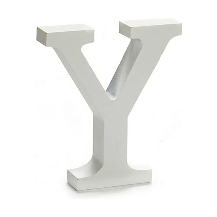 Letter Pincello Y White 2 x 16 x 14,5 cm (24 Units) - Декорация и Осветление<<<Дом Градина<<<BigBuy&&&Други артикули за