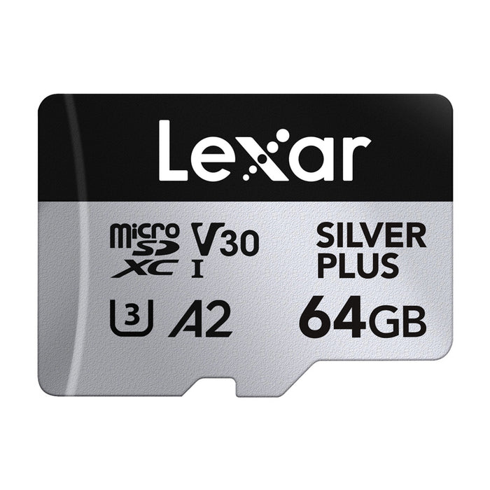 Karta pamięci Lexar High-Performance Silver Plus microSDXC 64GB + adapter