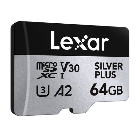 Karta pamięci Lexar High-Performance Silver Plus microSDXC 64GB + adapter
