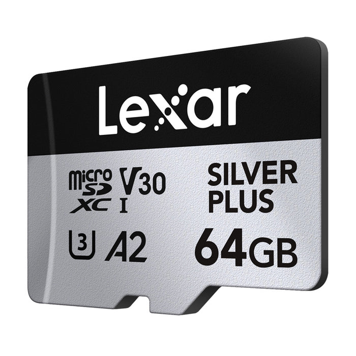 Karta pamięci Lexar High-Performance Silver Plus microSDXC 64GB + adapter