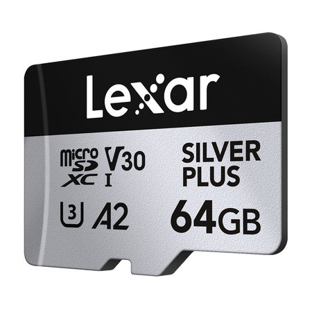 Karta pamięci Lexar High-Performance Silver Plus microSDXC 64GB + adapter