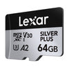 Karta pamięci Lexar High-Performance Silver Plus microSDXC 64GB + adapter