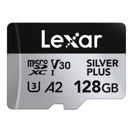 Karta pamięci Lexar High-Performance Silver Plus microSDXC 128GB + adapter