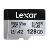 Karta pamięci Lexar High-Performance Silver Plus microSDXC 128GB + adapter