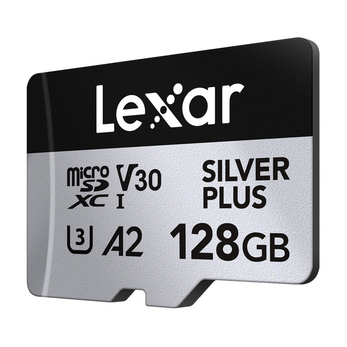 Karta pamięci Lexar High-Performance Silver Plus microSDXC 128GB + adapter