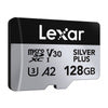 Karta pamięci Lexar High-Performance Silver Plus microSDXC 128GB + adapter