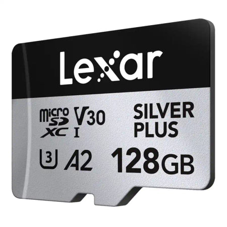 Karta pamięci Lexar High-Performance Silver Plus microSDXC 128GB + adapter