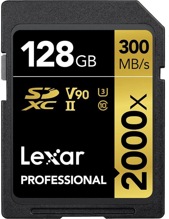 MEMORY CARD SDXC 128GB 300/260MB/s UHS-II C10 V90 U3 LEXAR