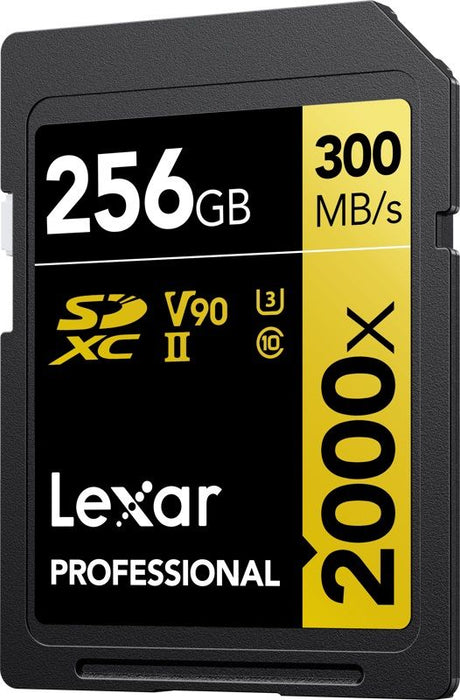 MEMORY CARD SDXC 256GB 300/260MB/s UHS-II,C10,V90,U3 LEXAR