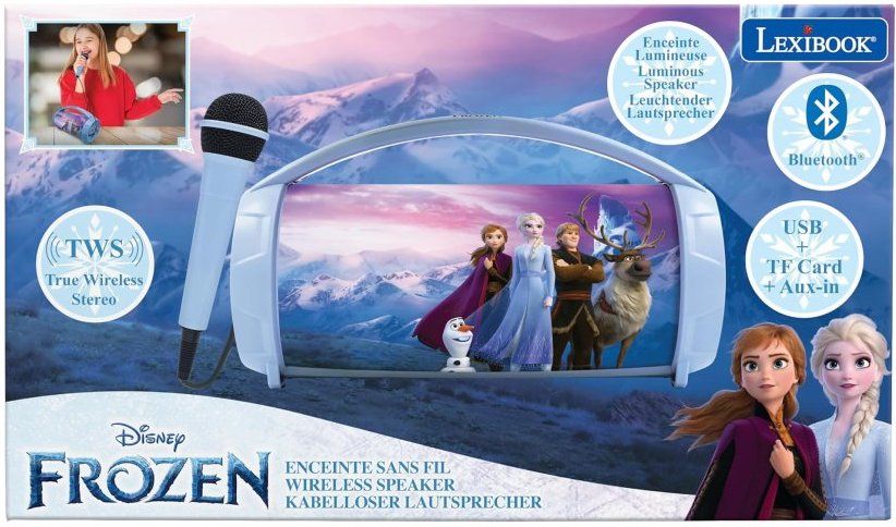 Bluetooth Speaker with Karaoke Microphone Lexibook Frozen