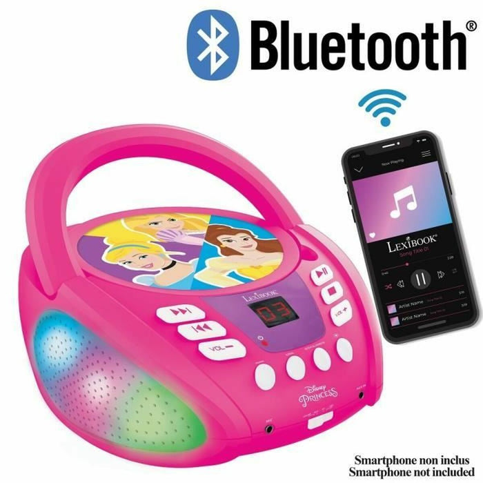 Radio CD Bluetooth MP3 Lexibook PRINCESA DE DISNEY Bluetooth 5.0