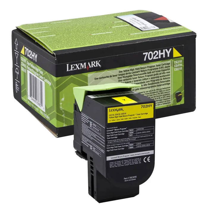 LEXMARK 702HY toner cartridge yellow high capacity 3.000 pages 1-pack return program - Тонери<<<Консумативи