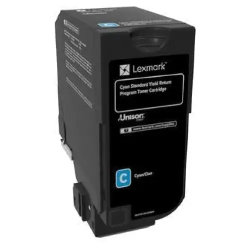 Lexmark 74C2SC0 toner cartridge 1 pc(s) Original Cyan - Тонери<<<Консумативи - Лазер<<<Печат Сканиране и