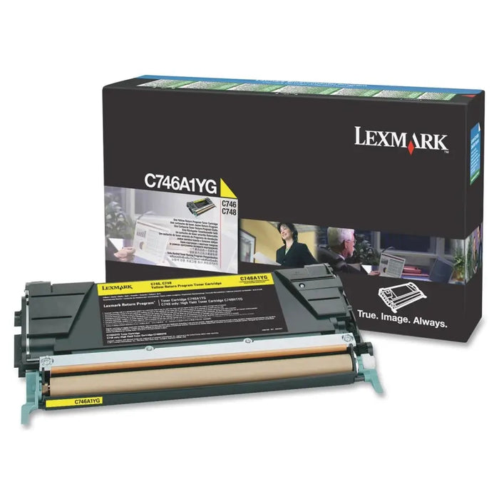 LEXMARK C746 C748 7K toner cartridge yellow standard capacity 7.000 pages 1-pack With returnprogram