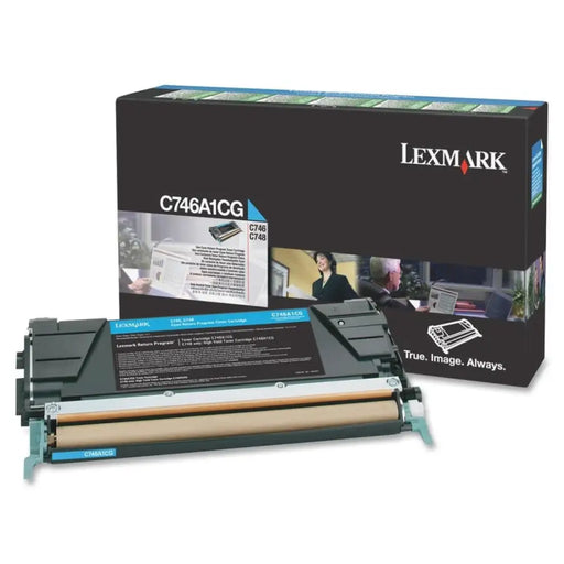 LEXMARK C746 C748 toner cartridge cyan standard capacity 7.000 pages 1-pack With returnprogram - Тонери<<<Консумативи