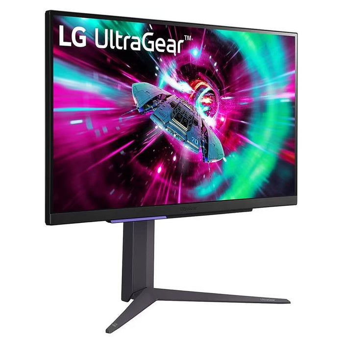 LG 27GR93U-B, 27", UltraGear IPS 1ms, AG, UHD 4K (3840x2160), 144Hz, HDR 400, 1000:1, 400cd/m2, DCI-P3 95%, USB3.0 (1up/2down), VRR, AMD Free-sync, NVIDIA G-Sync, HDMI, DisplayPort, Height Adjustable, Pivot, Tilt, Headphone Out, Black