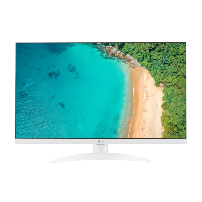 LG 27TQ615S-WZ, 27.0" IPS, Smart webOS, TV Tuner DVB-T2/C /S2, 1000:1, Mega DFC, 250cd, Full HD (1920 x 1080), Wi-Fi, LAN, AirPlay, HDMI, CI Slot, USB 2.0, Bluetooth, AI Sound, Speakers, White