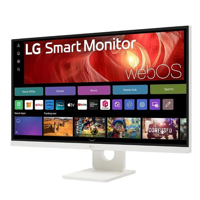 LG 27U731SA-W, 27" IPS Smart webOS23, 5ms, 1000:1, 350cd/m, FHD 3840 x 2160, ThinQ, DCI-P3 90%, HDR 10, HDMI, USB Type-C , Bluetooth, Speacers 5W x 2, Tilt, White