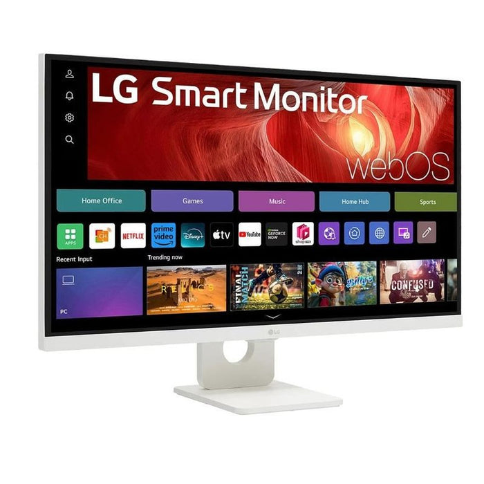 LG 27U731SA-W, 27" IPS Smart webOS23, 5ms, 1000:1, 350cd/m, FHD 3840 x 2160, ThinQ, DCI-P3 90%, HDR 10, HDMI, USB Type-C , Bluetooth, Speacers 5W x 2, Tilt, White