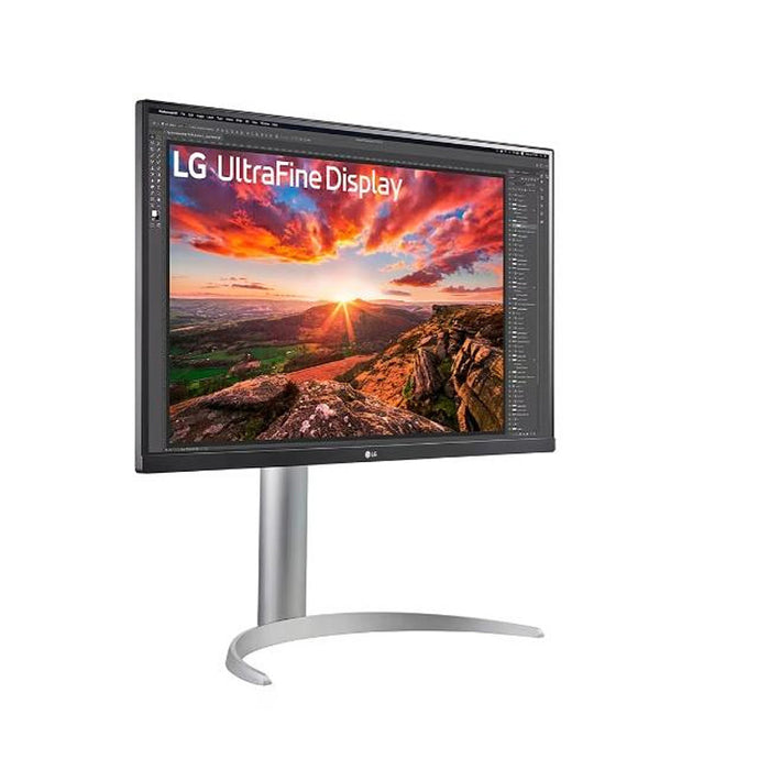 LG 27UP850K-W, 27" UltraFine UHD, IPS 4K , 5ms, 1200:1, 400cd/m2, 3840 x 2160, DCI-P3 95%, HDR 400, HDMI, USB-C, PD- 96 W, DisplayPort, Reader mode, Dynamic Action Sync, Tilt, Height (Range), Swivel, Speacers 2x5W, LG Switch, Black