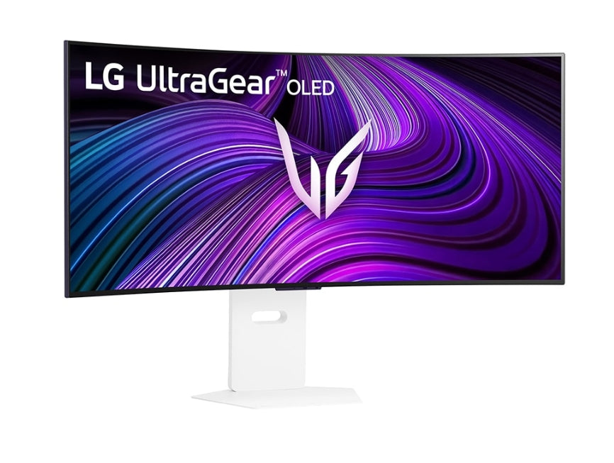 LG 39GX90SA-W, 39", OLED UltraGear 21:9 Curved Smart, IPS 0.03 ms, WQHD (3440x1440), 240Hz, HDR 10, 1500000:1, 250 cd/m2, DCI-P3 98.5%, USB 3.0, VRR, Free-sync, G-Sync, USB-C, PD 65W, HDMI, DP, PBP, Speakers, LG Switch, Height, Swivel, Tilt, White