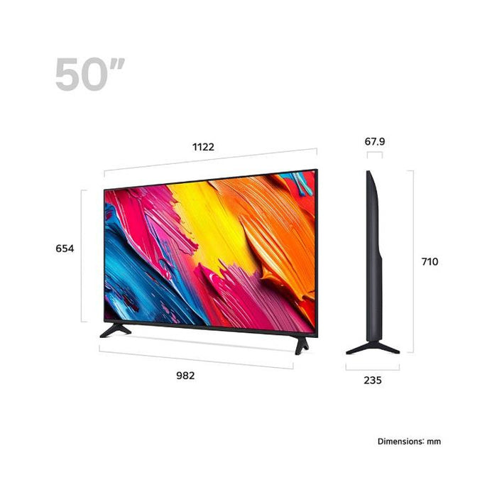 TV LG 50QNED70A6A, 50"(126 cm), 4K Ultra HD QNED, SMART TV, WEBOS (2025)