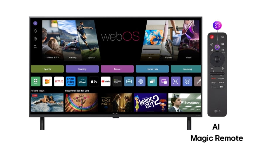 TV LG 50QNED80A3A, 50"(126 cm), QNED AI QNED80 4K Smart TV 2025