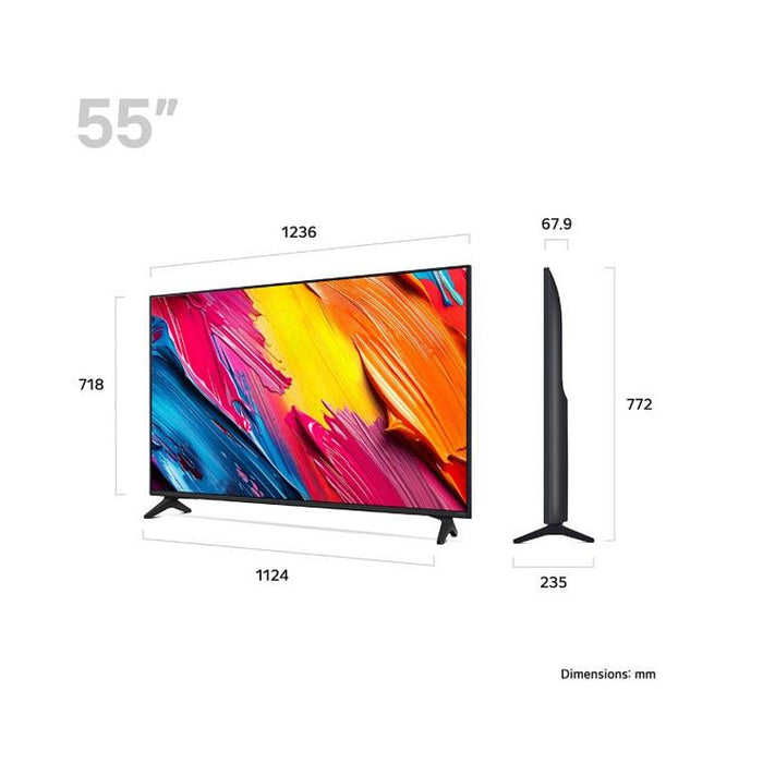 TV LG 55QNED70A6A, 55"(139 cm), 4K Ultra HD QNED, SMART TV, WEBOS (2025)