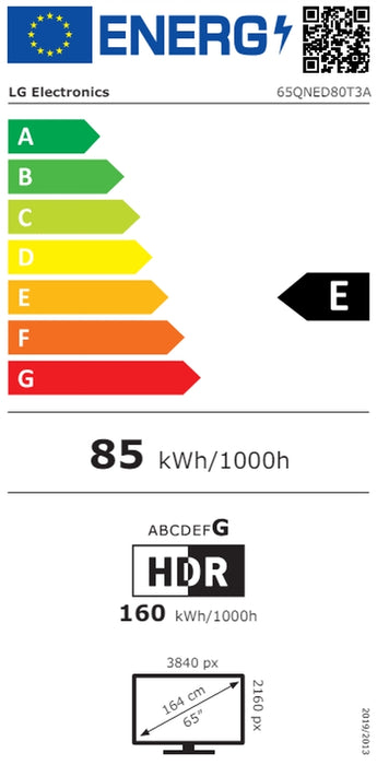 TV LG 65QNED80T3A, 65"(164 cm), 4K Ultra HD AI QNED80, Smart TV, WEBOS (2024)