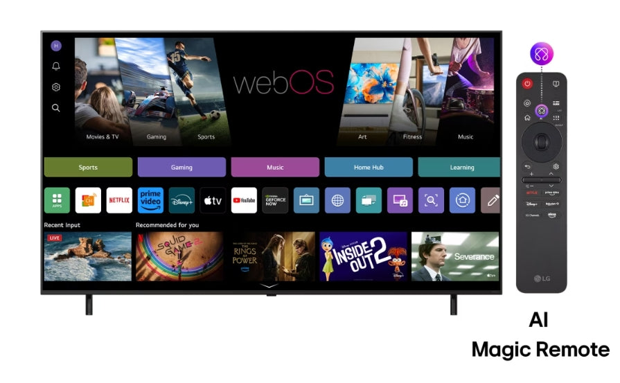 TV LG 75QNED80A3A, 75"(189 cm), QNED AI QNED80 4K Smart TV 2025