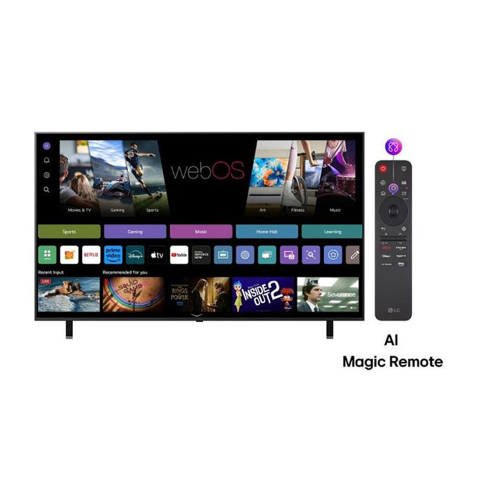 TV LG QNED 75QNED82A3B, 75"(189 cm), AI, 4K, Smart TV, 2025