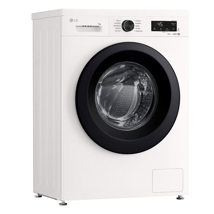 Washing machine LG F2X10S7NWK, 1200 rpm, 7.00 kg, A, White