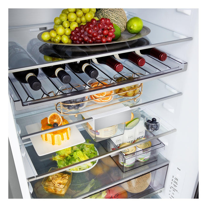 Refrigerator with freezer LG GBBW726CMB, 465 l, C, No Frost, Stainless steel