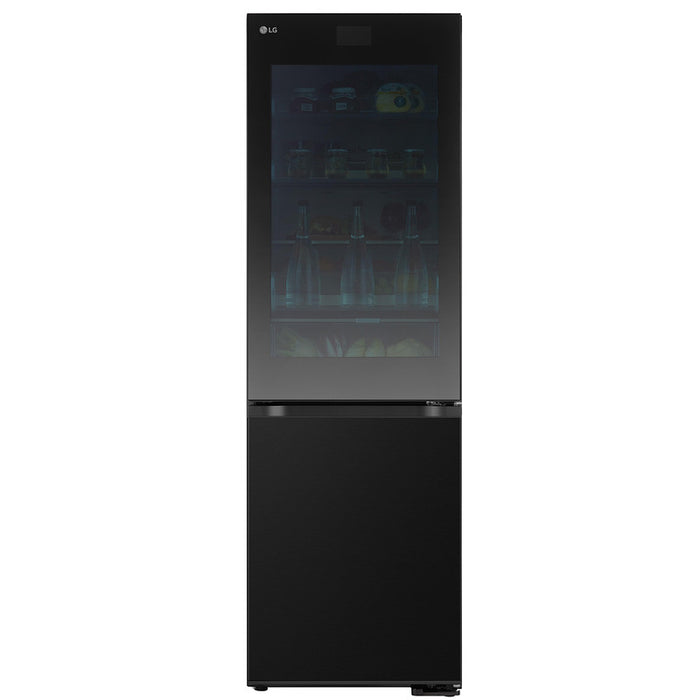 Refrigerator with freezer LG GBG7190CEV***, 349 l, C, No Frost, Black