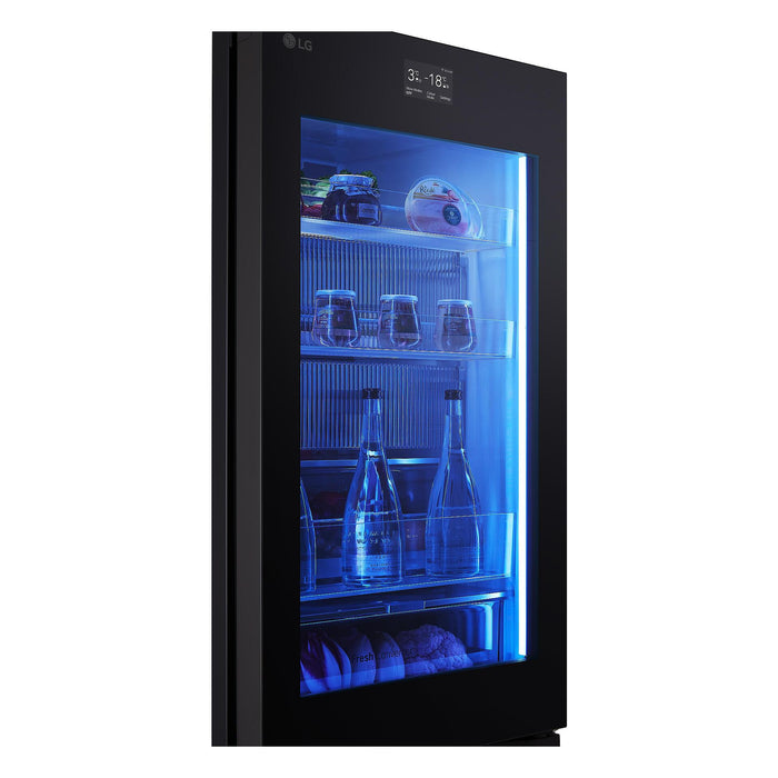 Refrigerator with freezer LG GBG7190CEV***, 349 l, C, No Frost, Black