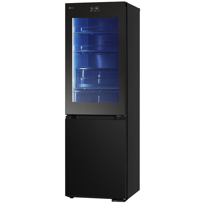 Refrigerator with freezer LG GBG7190CEV***, 349 l, C, No Frost, Black