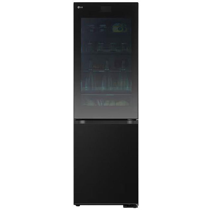 Refrigerator with freezer LG GBG7190CEV***, 349 l, C, No Frost, Black