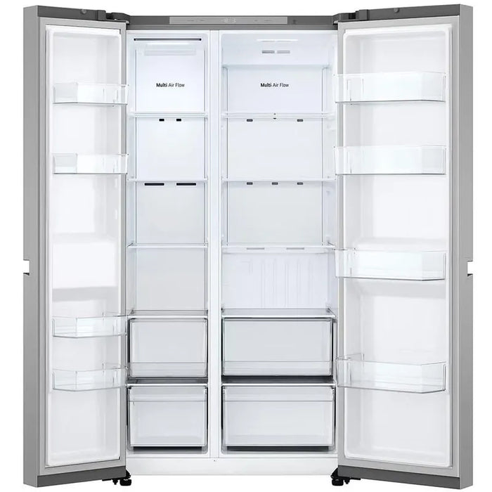 Side-by-Side Refrigerator LG GSBC40PYPE, 664 l, E, No Frost, Stainless Steel