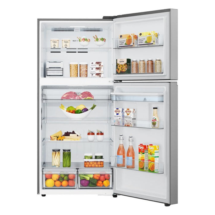 Refrigerator with top chamber LG GTFV61PYBQD, 609 l, E, No Frost, Inox