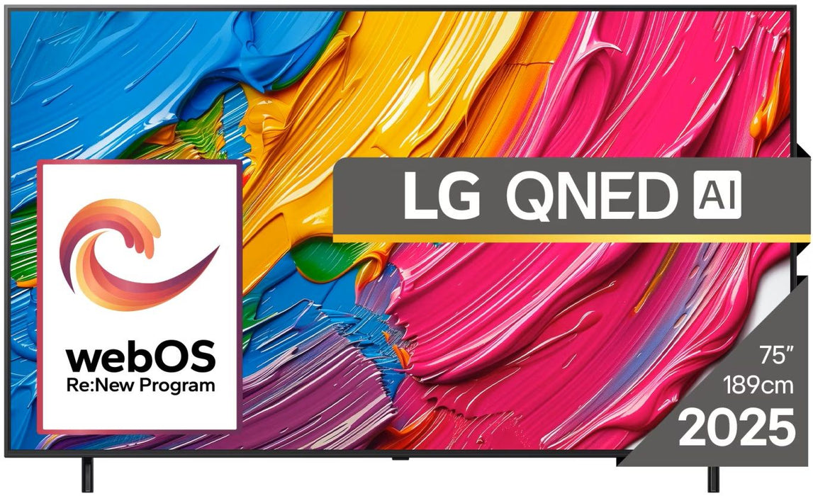 TV LG 75QNED80A3A, 75"(189 cm), QNED AI QNED80 4K Smart TV 2025