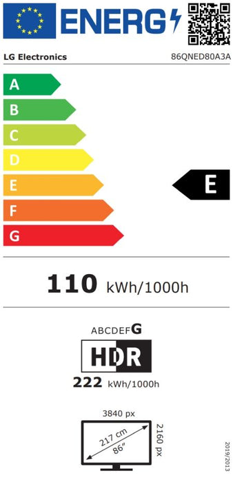TV LG LED 86QNED80A3A