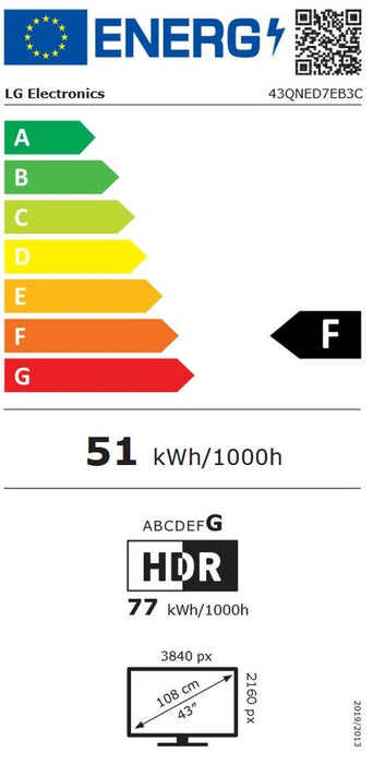 TV LG LED 43QNED7EB3C