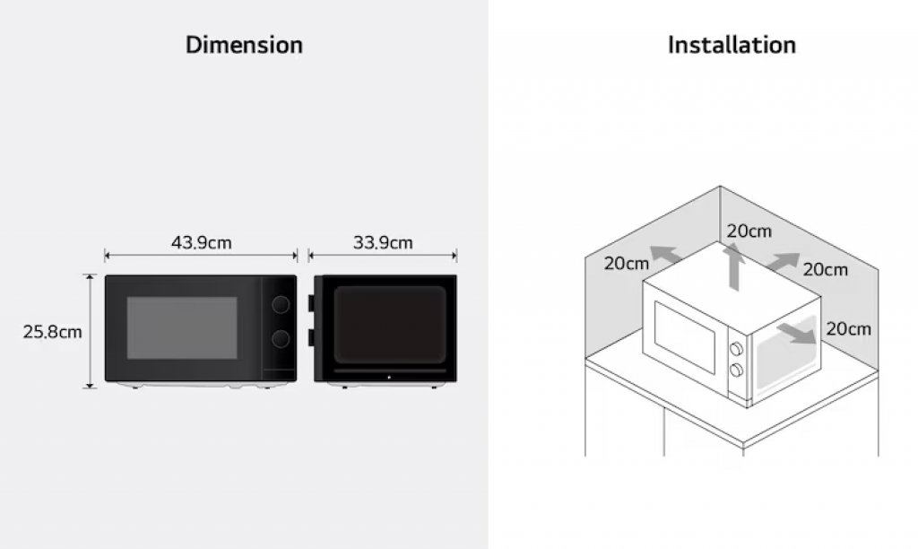 Microwave oven LG MS2082F