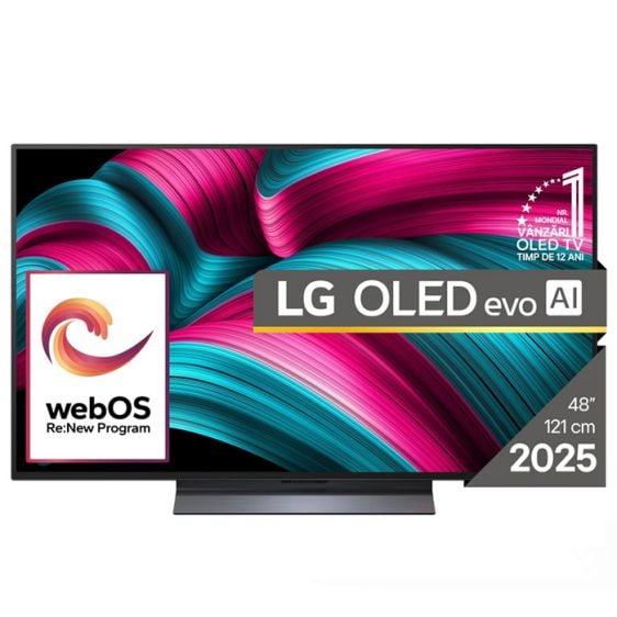 TV LG OLED48C52LA, 48"(121 cm), OLED evo AI C5, 4K Ultra HD, Smart TV (2025)