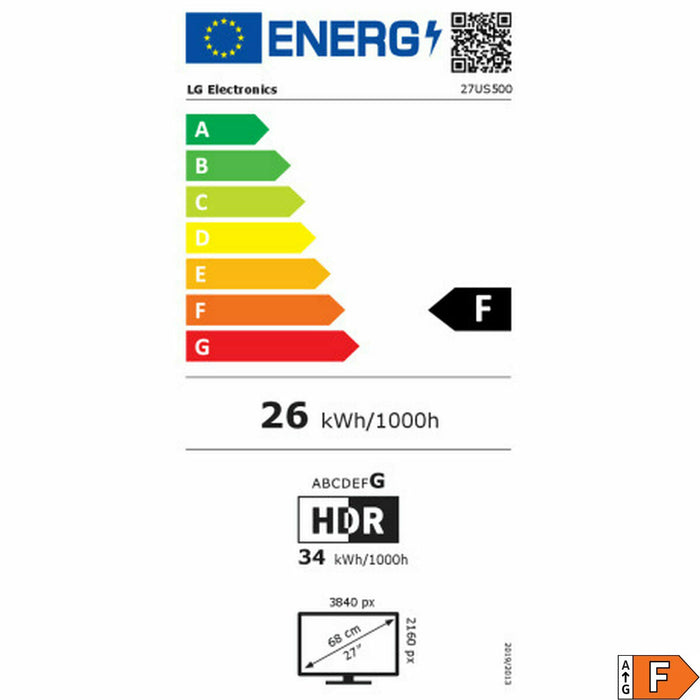 Gaming Monitor LG 27US500-W 4K Ultra HD 27"