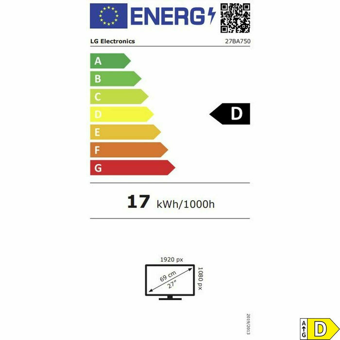 Gaming Monitor LG 27BA750-B Full HD 27"