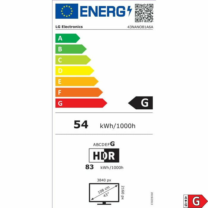 Smart TV LG 43NANO81A6A.AEU 4K Ultra HD 43"