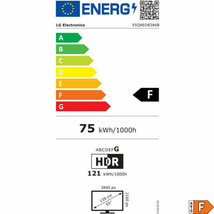 Smart TV LG 55QNED82A6B.AEU 4K Ultra HD 55" LED HDR Edge-LED QNED